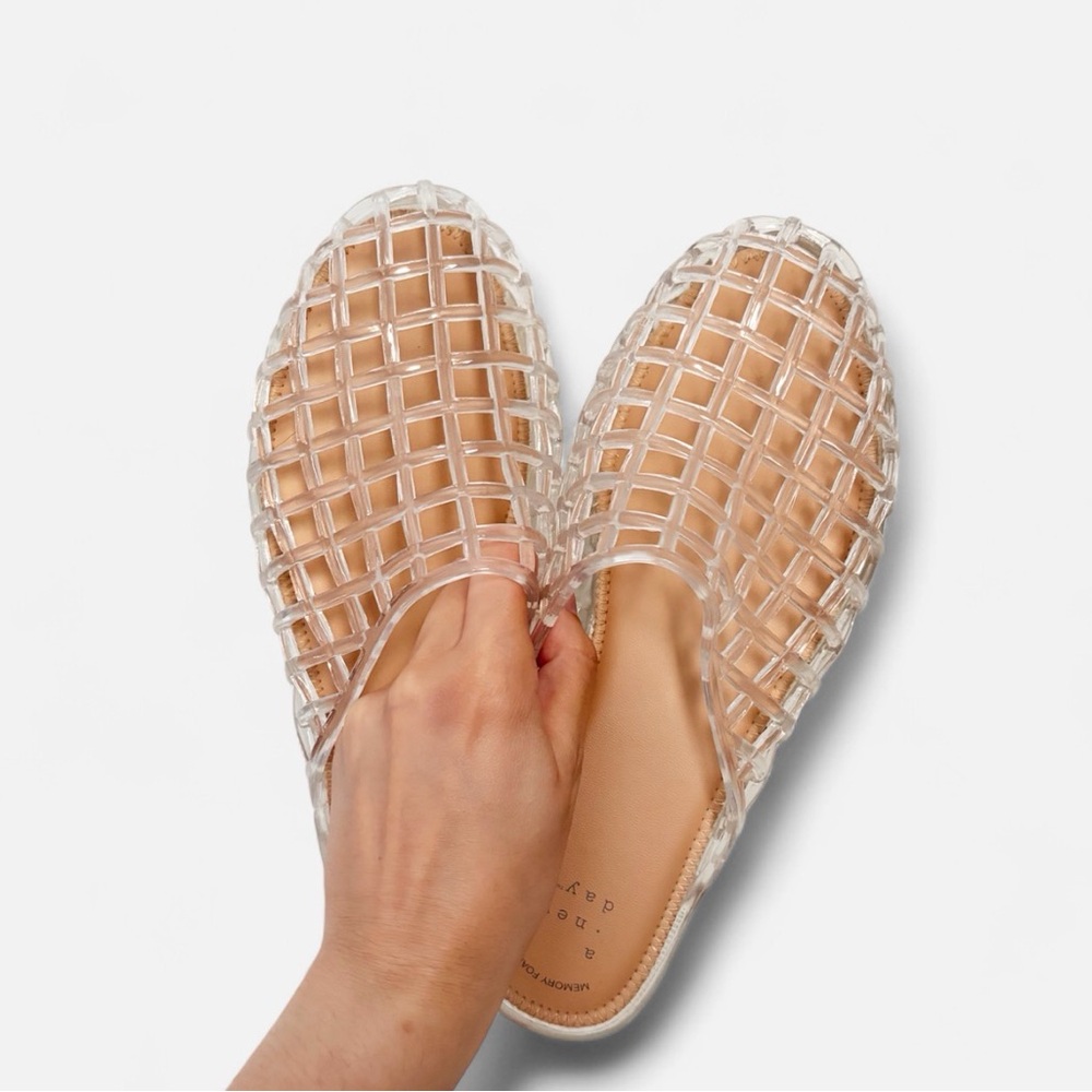A NEW DAY TRANSLUCENT JELLY MULES